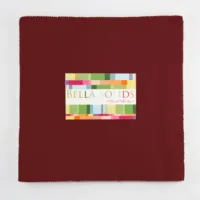 Moda fabric junior cake Bella solid Burgundy