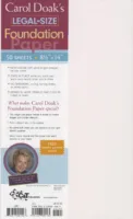 Foundation Paper - Carol Doak - 8 1/2 x 14 - 50 sheets