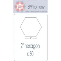 Easy Epp Iron on 2" Hexies 50ct.
