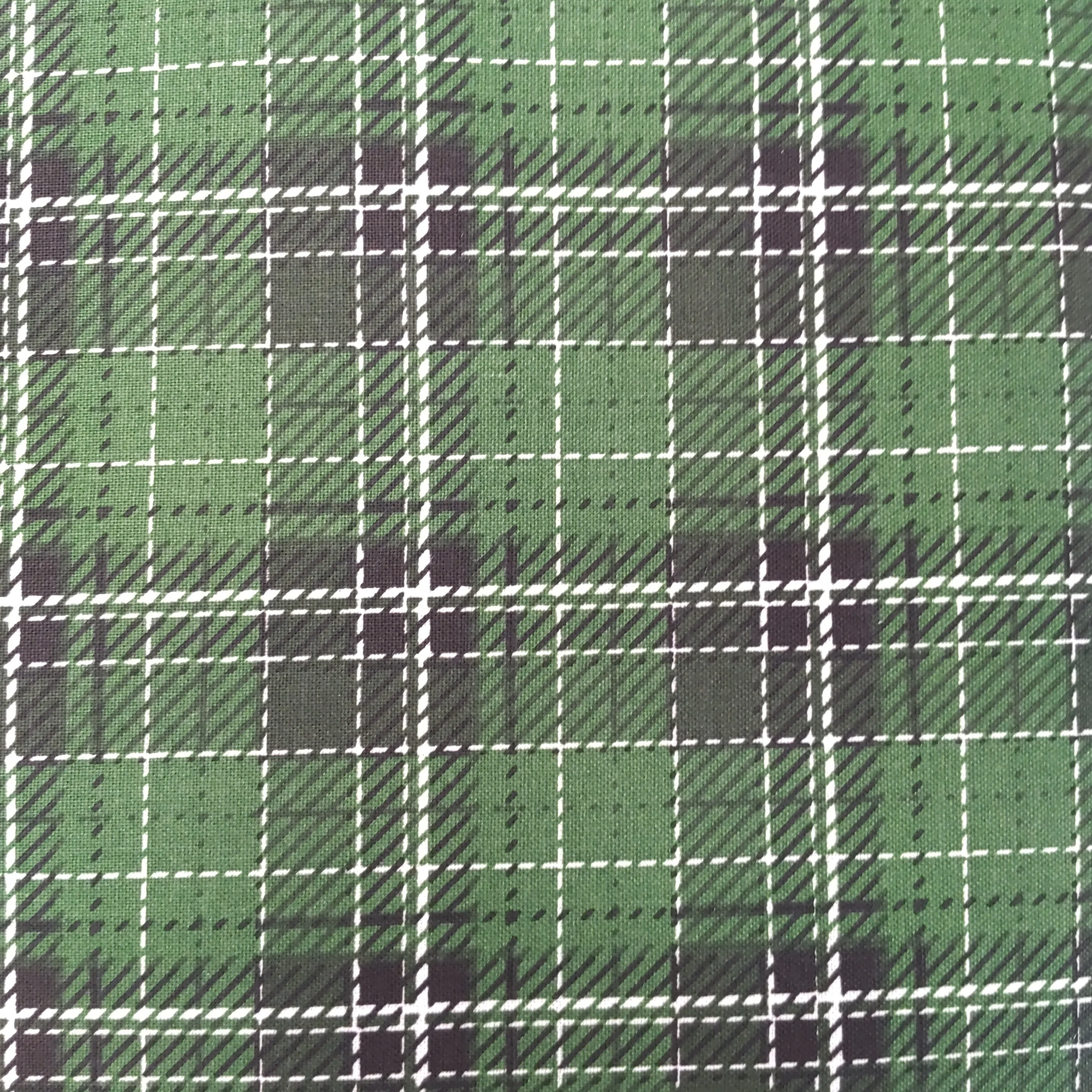 Choice Fabrics Editions Green & Black Check