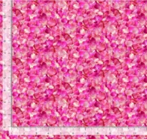 Timeless Treasures Packed Petals - Fuchsia