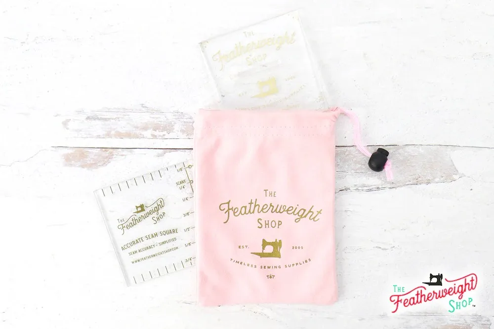 COMPLETE SET: Featherweight Accurate Seam Guide, Square, and Pocket Bag (CLEAR)