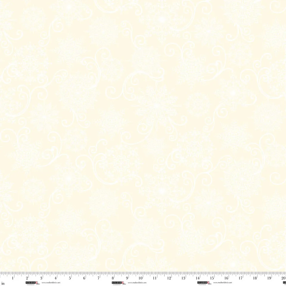 Studio E Blooms of the Holiday Cream 8387-44