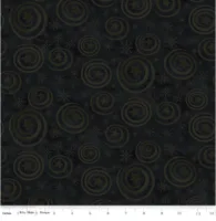 Riley Blake Spooky Stars and Swirls Black