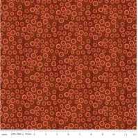 Riley Blake Spooky Polka Dots Rusty Oak