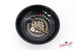 Magnetic Dish for Pins & Maintenance, BLACK & GOLD Featherweight Style