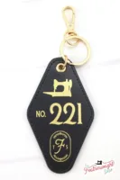 Keychain, Singer Featherweight 221 BLACK