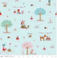Riley Blake Whimsical Woodland Main Aqua