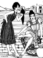 121 Guatemalan Gabacha Open-Backed Aprons with Pockets(Pattern Only)