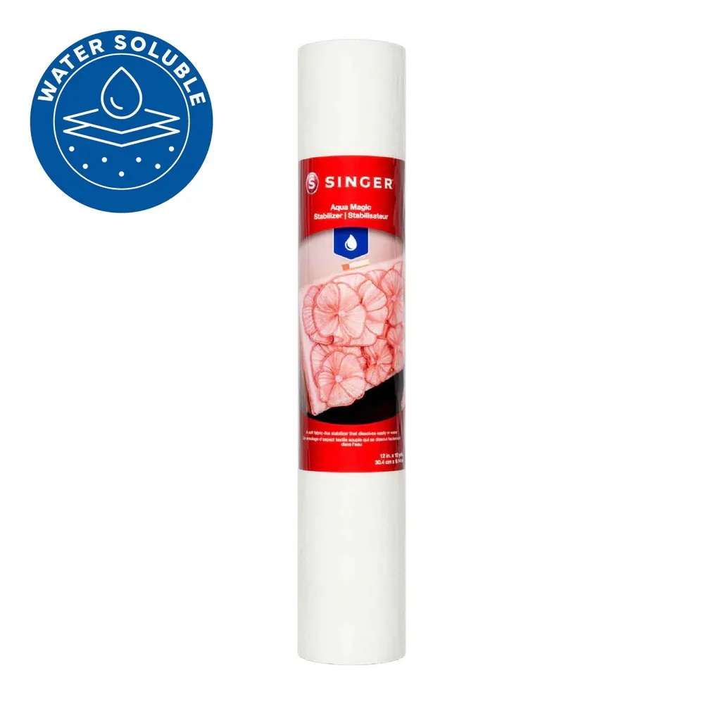 SINGER Aqua Magic Water-Soluble Embroidery Stabilizer