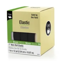 Elastic - Black Non-Roll 1inch