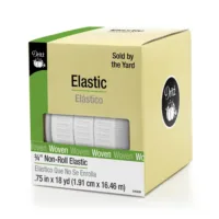 Elastic - White Non-Roll 3/4