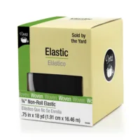 Elastic - Black Non-Roll 3/4inch