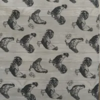 Farmhouse Rooster Allover Grey