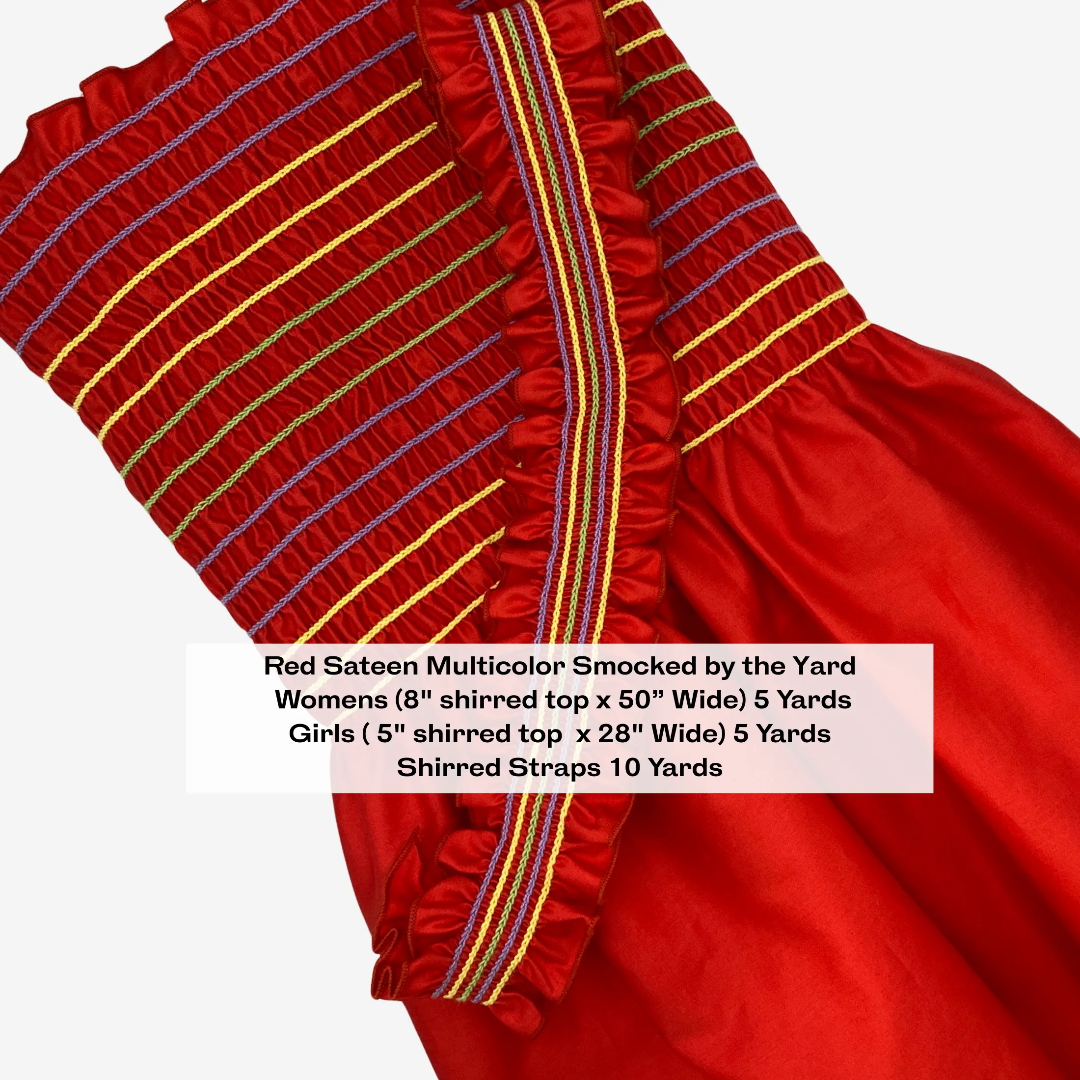 Shirred Dress Fabric 30" - Image 4