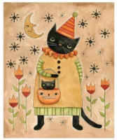 Riley Blake Spooky Cat Panel