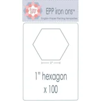 Easy EPP Iron on 1" Hexies 100 ct.