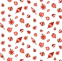 RED MEOWY CHRISTMAS ORNAMENTS 1