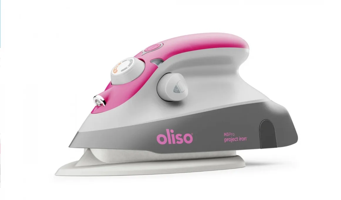 Oliso Raspberry Mini Iron with Trivet