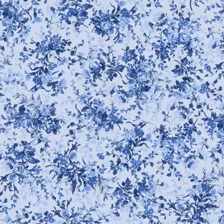 Checkers Cotton Blue Bouquet