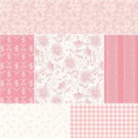 Riley Blake Sweet Pink 1-Yard Bundle Cream