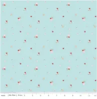 Riley Blake Whimsical Woodland Mushrooms Aqua