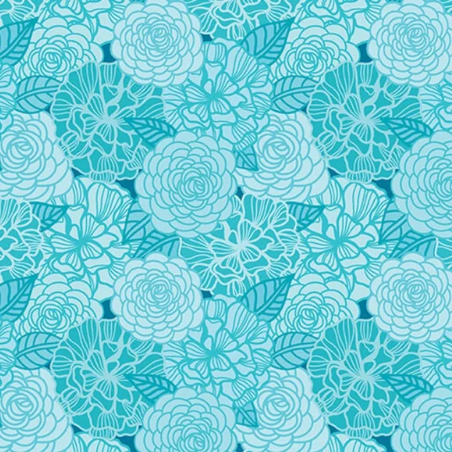 TURQ ROOVILLE BLOOMS 1