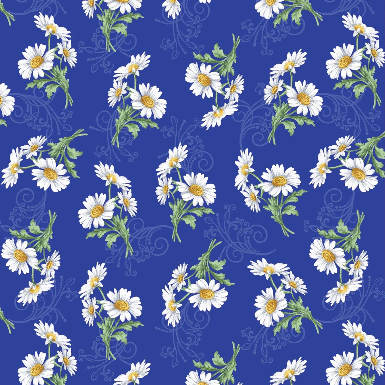 Daisy Scroll Royal