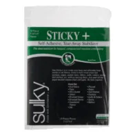 Sulky Sticky Stabilizer Die Cut, 12 Sheets - 7 1/2" X 9"