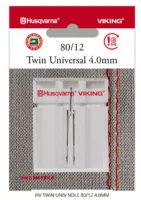 HV TWIN UNIVERSAL NEEDLE 4.0MM SIZE 80/12 , 1-PACK