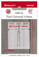 HV TWIN UNIVERSAL NEEDLE 4.0MM SIZE 100/16, 1-PACK