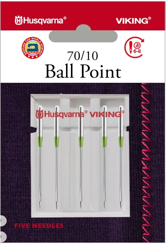 HV Ball Point Needles Size 70/10, 5 pack
