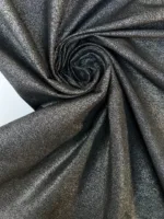 Silver Black Cotton Elastane Glitter