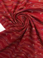 Wool Red Shades Striped Fabric