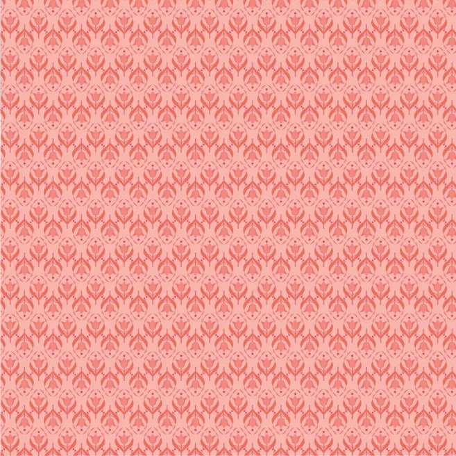 Front Porch Medallions Coral - Riley Blake