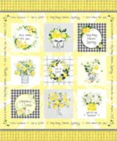 Multi Color Lemon Zest Digital 36 Panel