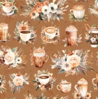 Coffee Time Main Cinnamon - Riley Blake