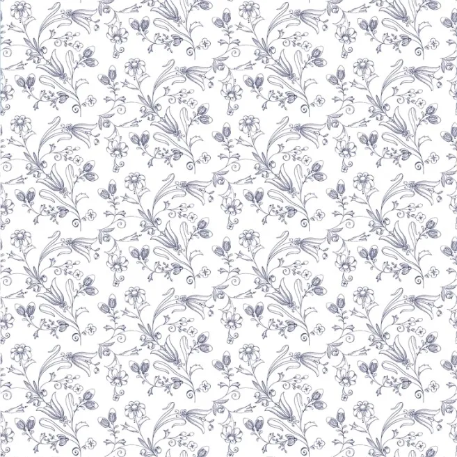 Sew America Flower Vines White - Riley Blake