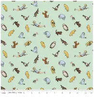 Riley Blake Winnie the Pooh Characters Green