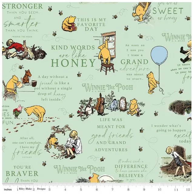 Riley Blake Winnie the Pooh Main Green