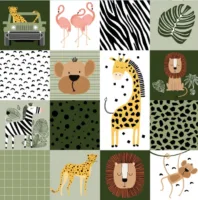 Multi 6In Wild Safari Patch