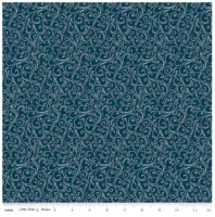 Riley Blake Winter Magic Swirls Navy