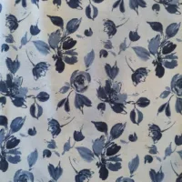 WP Medium Blue Tossed Flowers