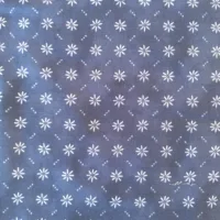 WP Dark Blue Ditsy Floral Grid