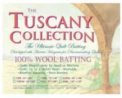 Batting Tuscany 100% Washable Wool 96in x 108in Queen