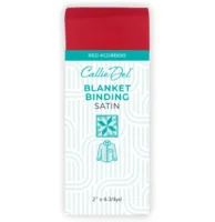 CD Satin Blanket Binding Red 2in x 4-3/4yd