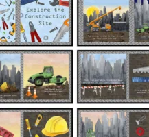 Blank Let's Get Building - Construction Book Panels