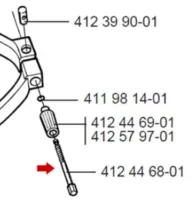 Embroidery Hoop Screw, Husqvarna Viking #4124468-01