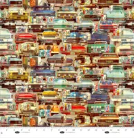 Retro Cars and License Plates - Historic Highway - Multi