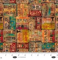 Vintage License Plates - Historic Highway - Multi